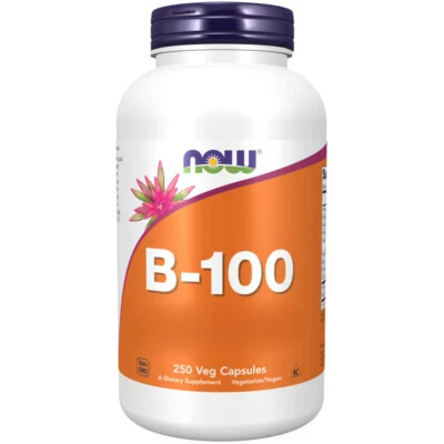 Now Foods, complexe de vitamines B-100, 250 capsules végétales - livraison éc...