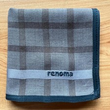 HANDKERCHIEF VINTAGE ART CHECKS PLAIN MEN'S POCKET SQUARE COTTON 18" A-0352