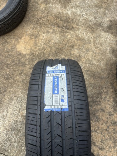 215/40R18 Leao Lion Sport 3 89Y XL Black Wall Tire | eBay
