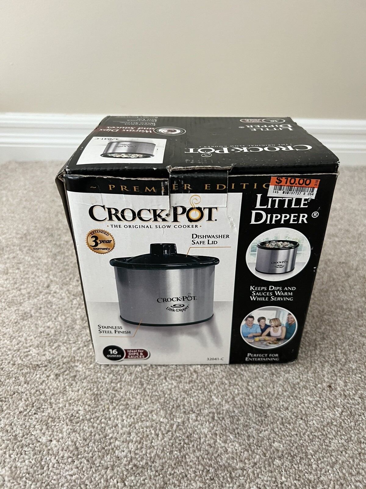 CrockPot SCR300SS Stainless Steel 3Quart Round Manual Slow Cooker Black/... eBay
