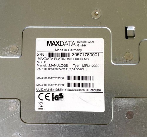19" Server Maxdata Platinum 2200 IR M6,2x Xeon E5430 CPU, 32 GB Ram, 2x750W PSU - Bild 7 von 23