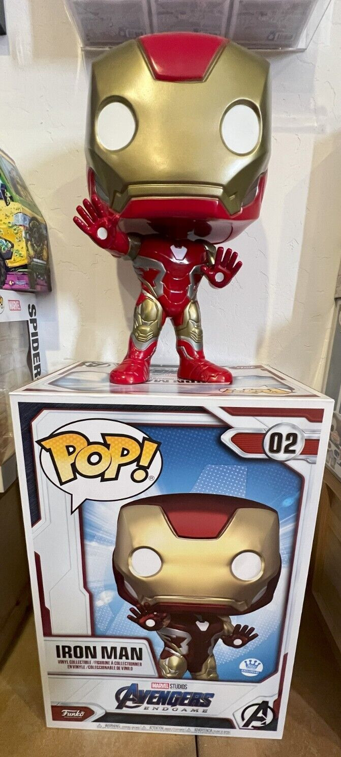 Funko Pop! Vinyl Mega 18&Quot; Marvel - Iron Man Endgame - Funko Shop (Exclusive) #02