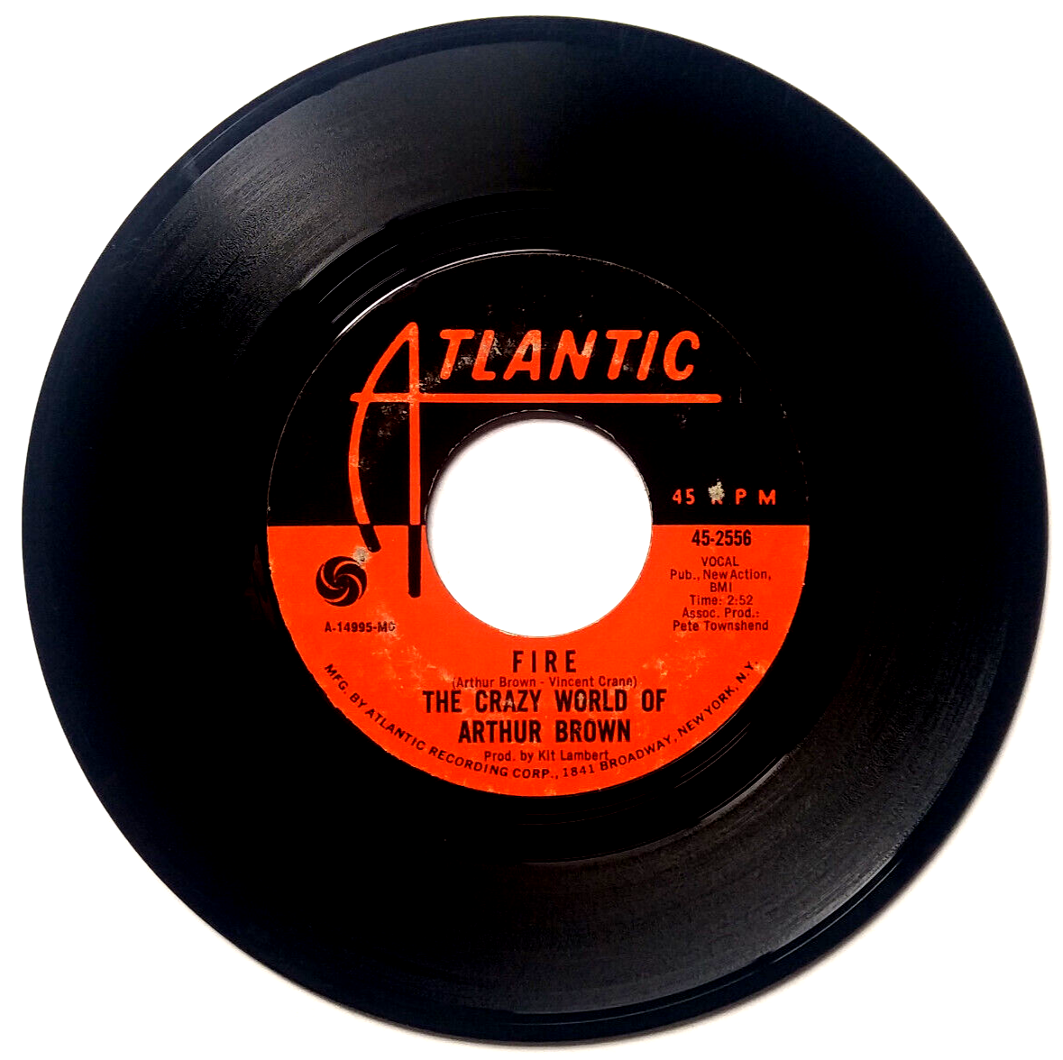 THE CRAZY WORLD OF ARTHUR BROWN - Fire / Rest Cure - 45rpm 1968