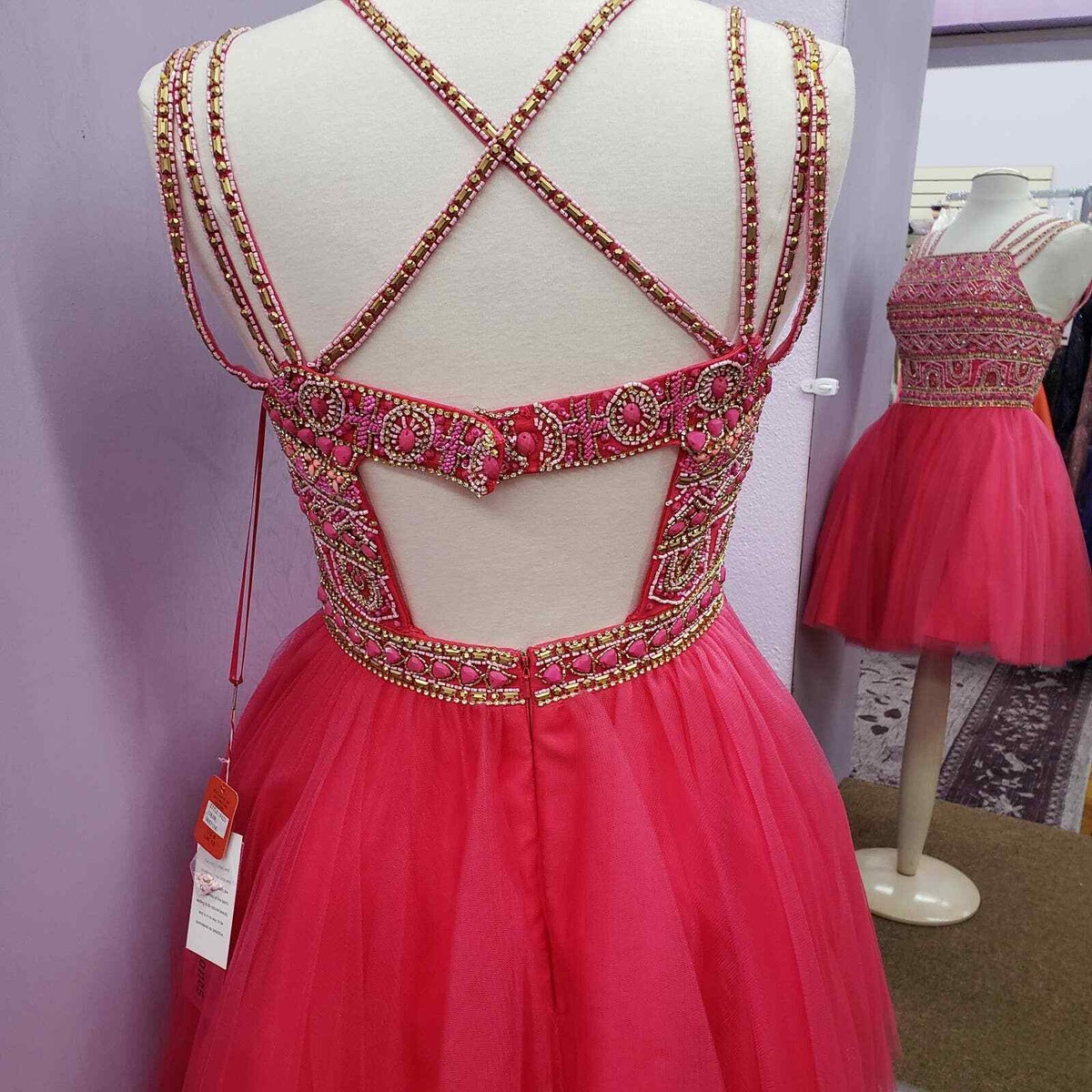 Mori Lee Hot Pink Tulle Dress | eBay Mori Lee Hot Pink Tulle Dress | eBay