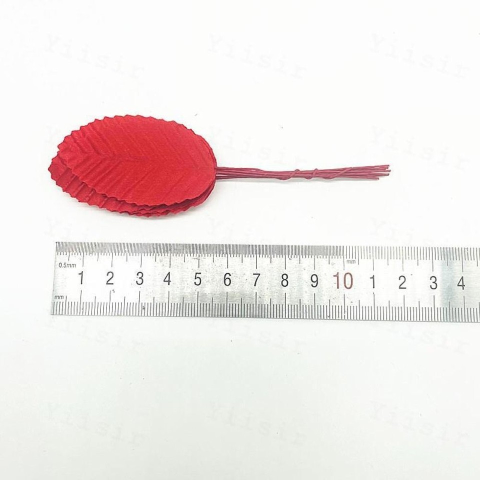 40pcs Silk Nylon Leafshaped 9 Colors Fake Flower Gift Craft Fake