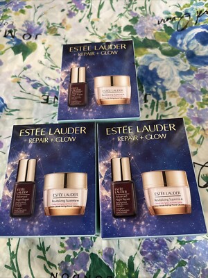 3X Estée Lauder Repair & Glow GIFT SET Revitalizing Supreme+, Adv Night Repair