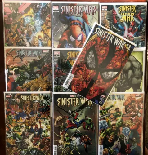 10X 2021 SINISTER WAR LOT! #1 2 & 3 PLUS 7 diff VARIANT COVERS! SPIDER-MAN!