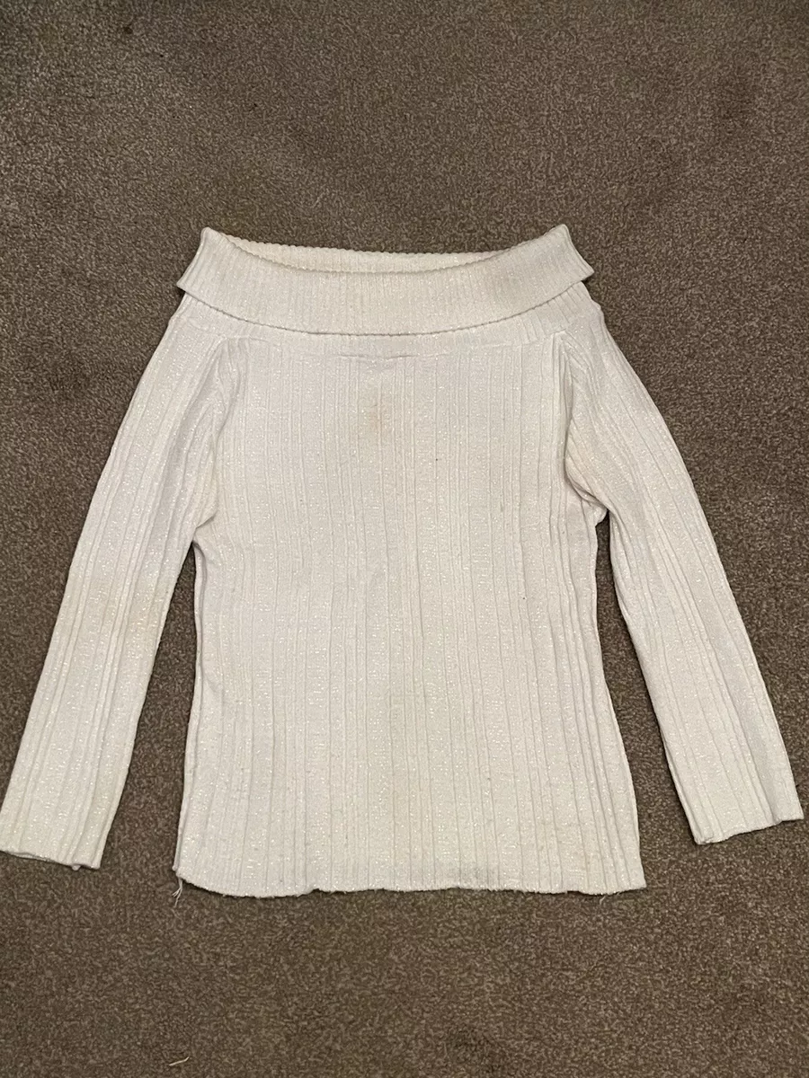 White glitter best sale jumper