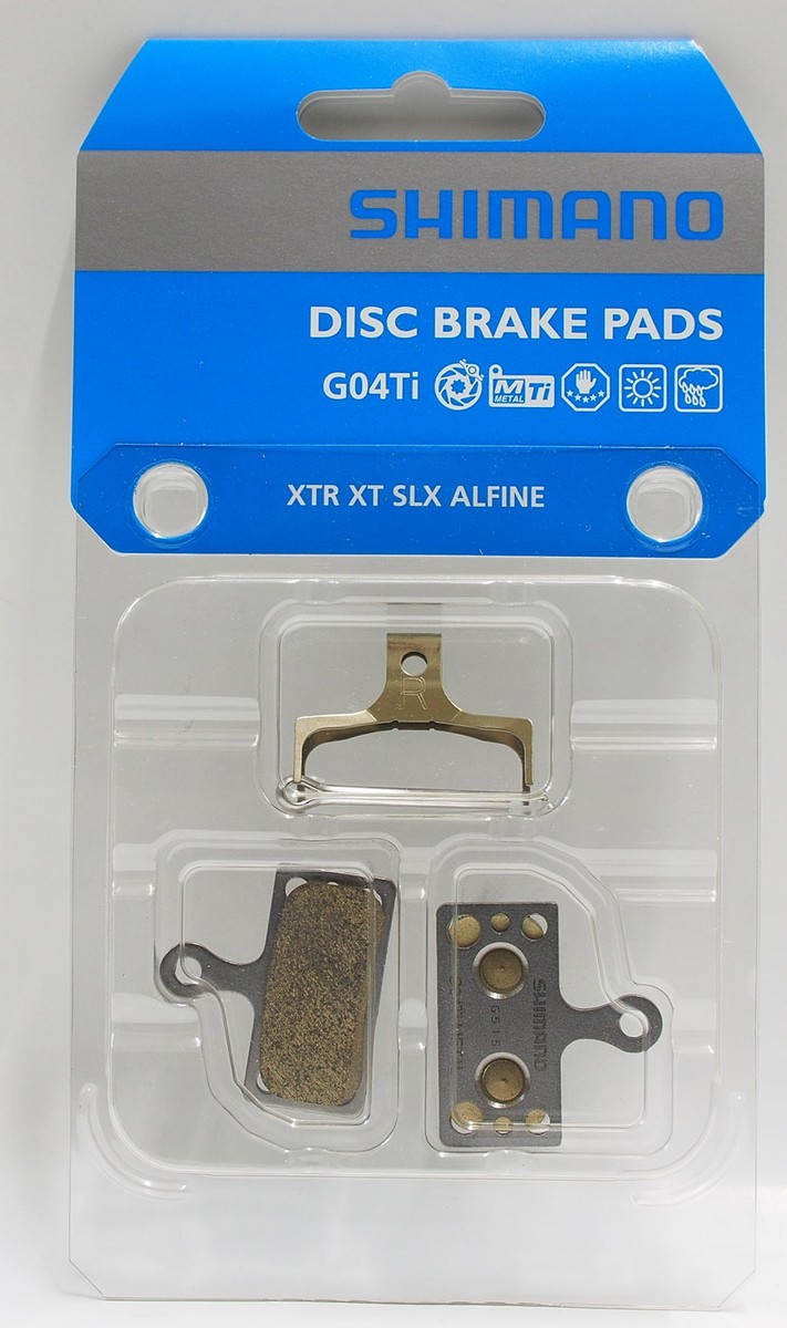 Shimano G04Ti Disc Brake Pads, Fit XTR XT SLX ALFINE & RB