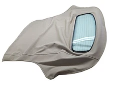 Fits Volvo C70 Soft Top & Glass window 1999-06 Haartz GREY BEIGE GERMAN CANVAS