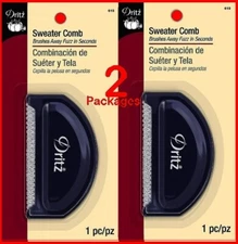 Sweater Comb ~ 2 Packages  Dritz ~ Same as a De-Fuzz-it Brand New! Ship from USA