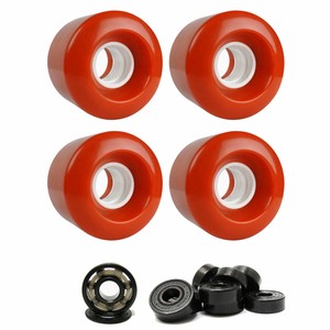 LONGBOARD CRUISER WHEELS 60mm x 47mm 83A 180C Orange CERAMIC BEARINGS - Click1Get2 Black Friday