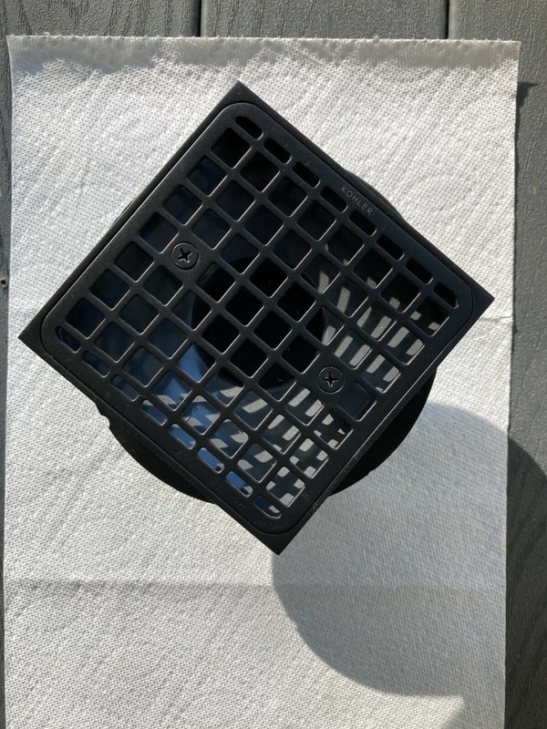 BLACK Kohler Tile-In Square Shower Drain 9136-BL