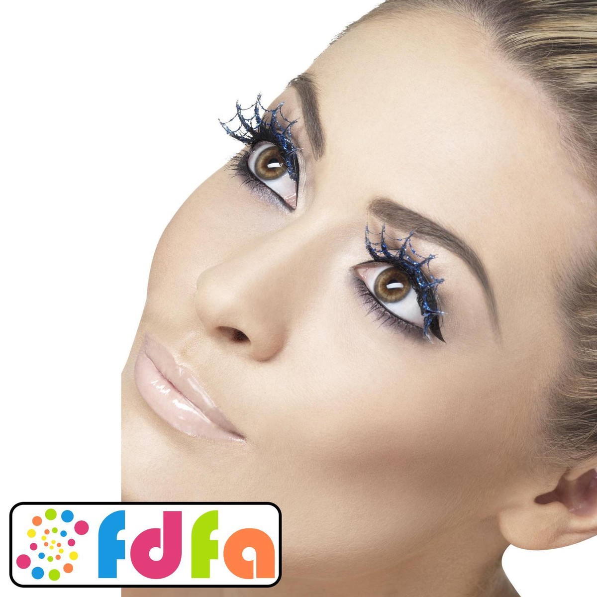 Blue Sparkly Cobweb Eyelashes Blue Sparkly Cobweb Eyelashes