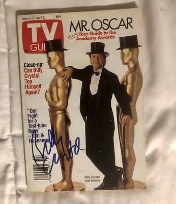 Tv Guide , Autographed, Billy Crystal ￼