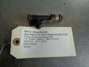 Einspritzventil Opel Astra H 0280158501 1.4i Twinport 66kW Z14XEP 88672