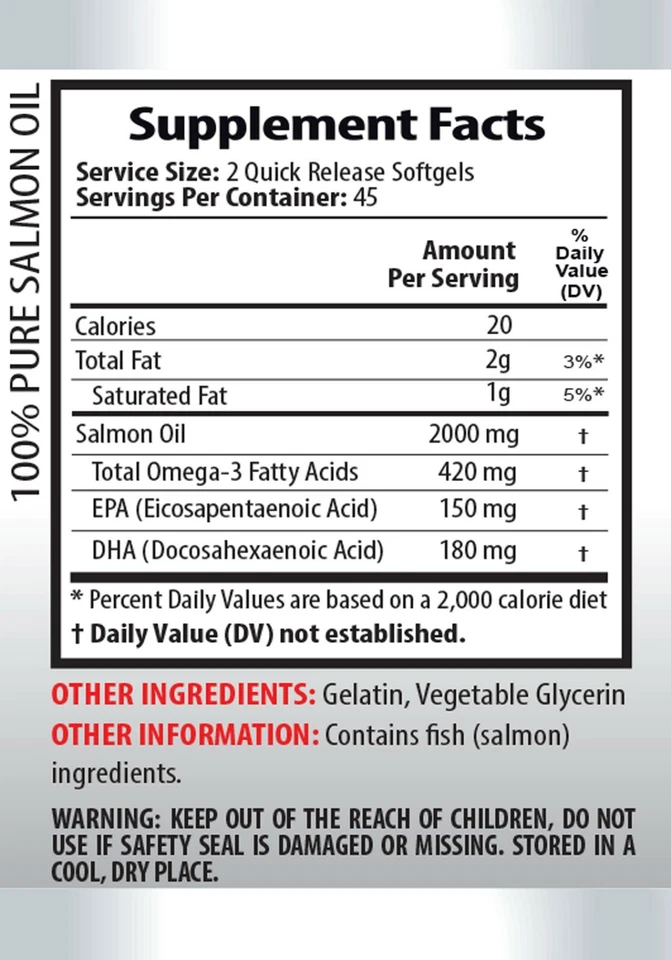 Píldoras de pérdida de peso y energía - ACEITE DE SALMÓN DE ALASKA - aceite de salmón omega 3 2B Foto 2 de 4