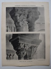 ARLES Montmajoux Abbaye ARCHITECTURE Sculpture PHOTO 1910