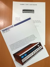 ORIGINAL TANDBERG TR2075 STEREO SALES BROCHURE AND TECHNICAL DATA D151