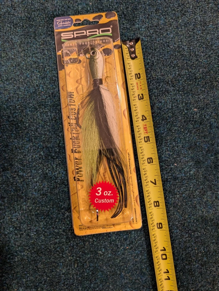 One- SPRO POWER BUCKTAIL 定制 3 盎司 SPBCEEL-3 EEL AX9491 最后一个!! — 第 2/4 张图片