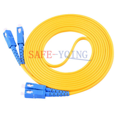 50M SC-SC UPC 9/125 Duplex Single-Mode Fiber Optic Patch Cord PVC Fiber Cable