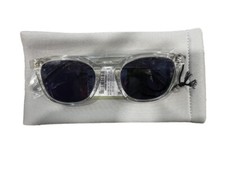 Men's Acetate Square Surf Sunglasses - Goodfellow  Co Clear with Storage Case