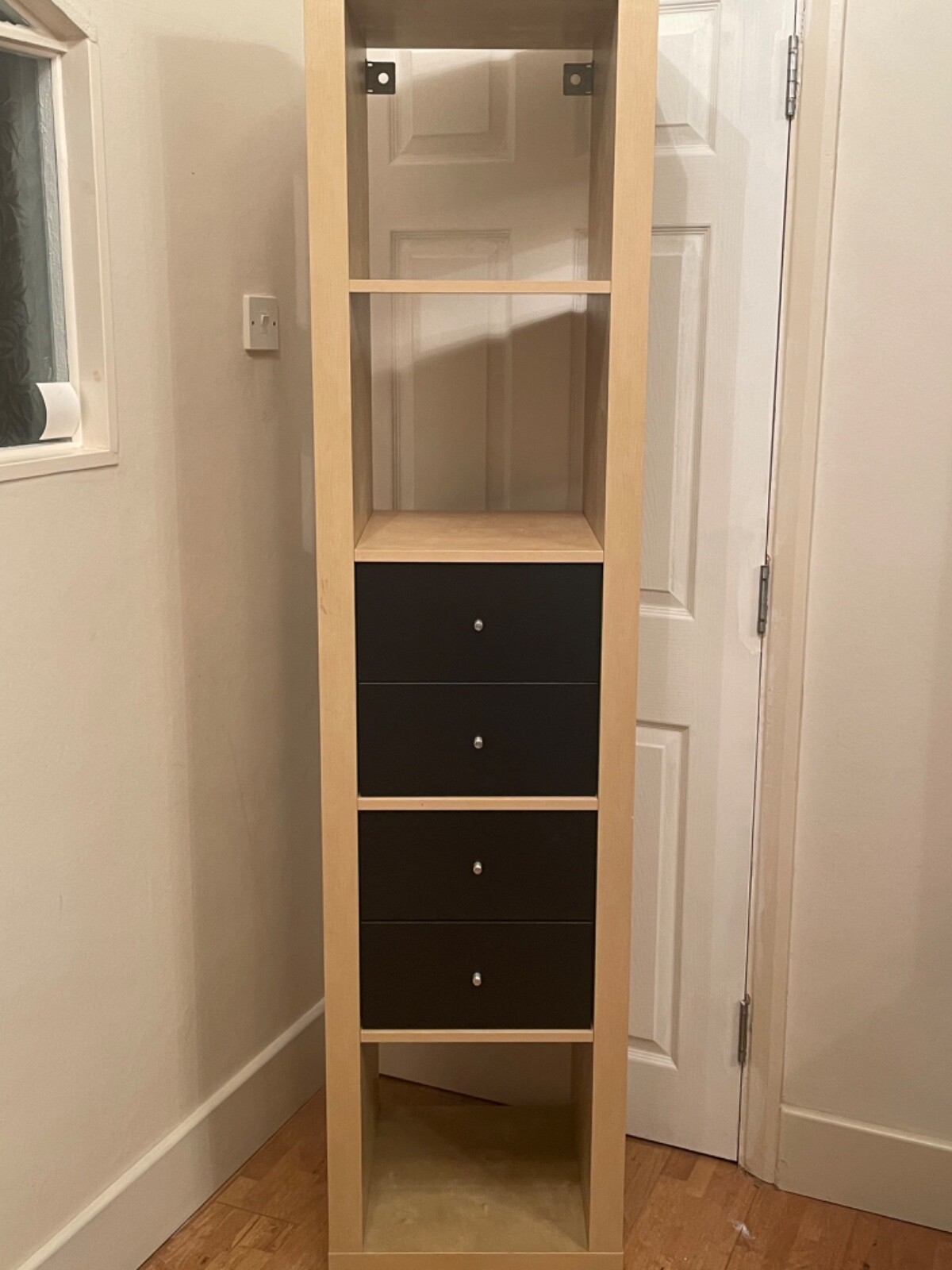 Ikea storage unit 185cm x 44cm x 39cm 3 shelves &4 drawers eBay