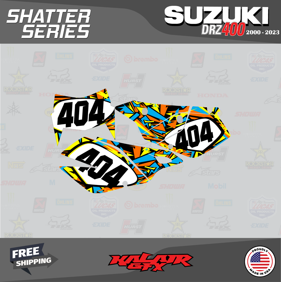 グッズ Graphics Kit For Suzuki Ltz400 Z400 2003-2008 Atv 