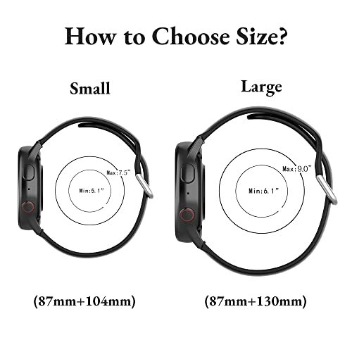 BBZ Cinturino Di Ricambio 19mm In Silicone Per Orologi Smart ID205, SW021, Letsfit, Umidigi E Altri - Regolabile, Morbido, Con Fibbia In Acciaio, Colori Vari - 3