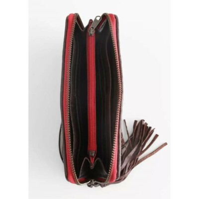 New! Ariat Western SHERIDAN WOVEN WOOL AZTEC CLUTCH WALLET w/ Zipper closure