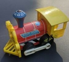 Vintage Fisher Price Toot-Toot Train 643 Engine 1964 Wood Made in USA