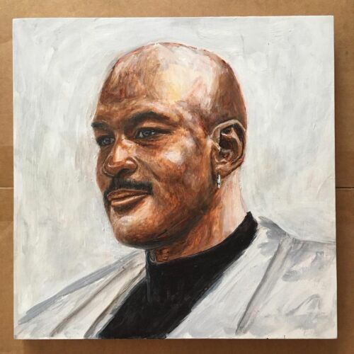 ORIGINAL MICHAEL JORDAN PORTRAIT BASKETBALL PLAYER MJ THE GOAT CHICAGO BULLS - Picture 2 of 2