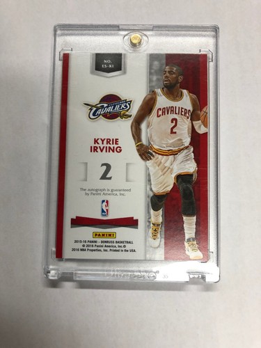 2015-16 Panini Elite Kyrie Irving Auto Numbered 5/5 Rare - Picture 2 of 3
