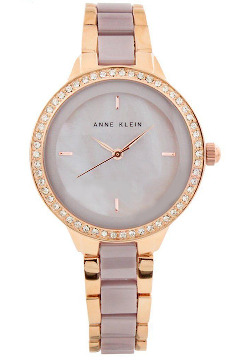 Женские часы Anne Klein AK/1418RGTP с керамическим браслетом в розово-золотистых тонах
