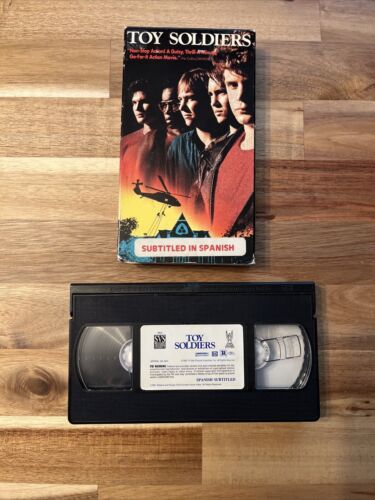 Toy Soldiers (VHS, 1991) Sean Astin - Rare Action HTF OOP - Spanish Subtitles - Picture 2 of 6