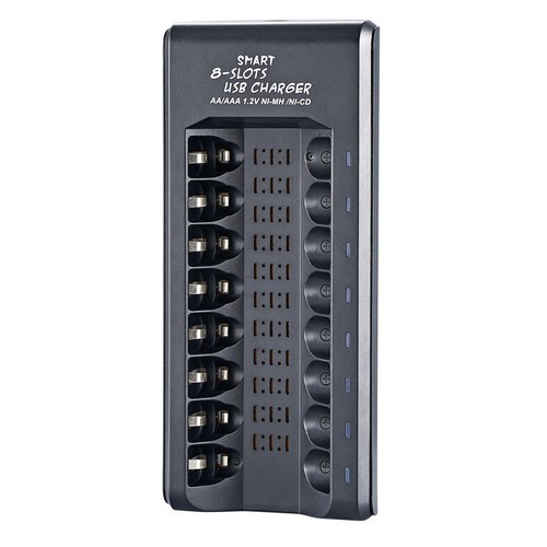 Intelligent 8-slot 1.2V AA/AAA Battery USB Charger - Picture 6 of 7