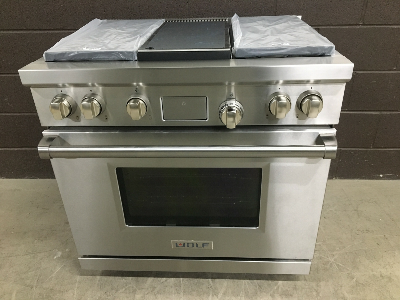 Wolf Df364g 36 Professional Dual Fuel Range Stove 4 Burners