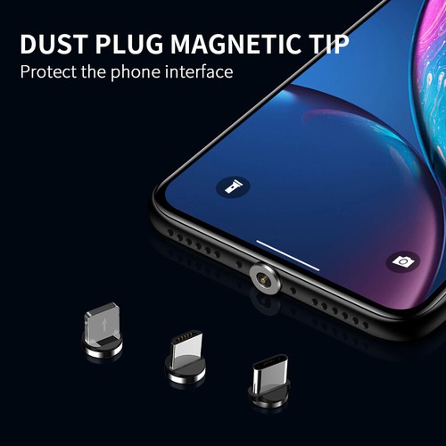 360° Magnetic Cable Magnetic Phone Charger Cable USB Cable for Smartphones A2 - Picture 9 of 14