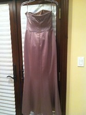 ALYCE DESIGNS Beige/Taupe EVENING/prom/Mother Of Bride Groom Dress SIZE 8