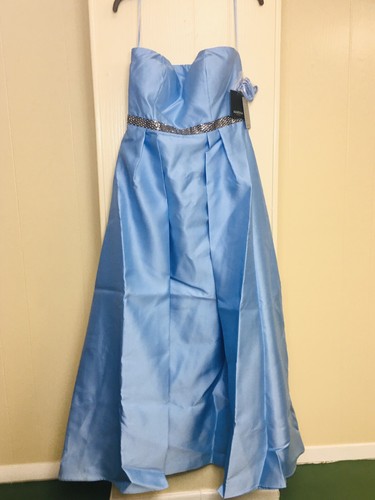 Damen Marina trägerloses Ballkleid blau Gr. 10 Medium unverbindliche Preisempfehlung des Herstellers 229 $ - Bild 9 von 11
