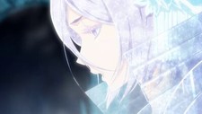 Anime girls bleach kuchiki rukia looking below flower in Playmat Game Mat Desk