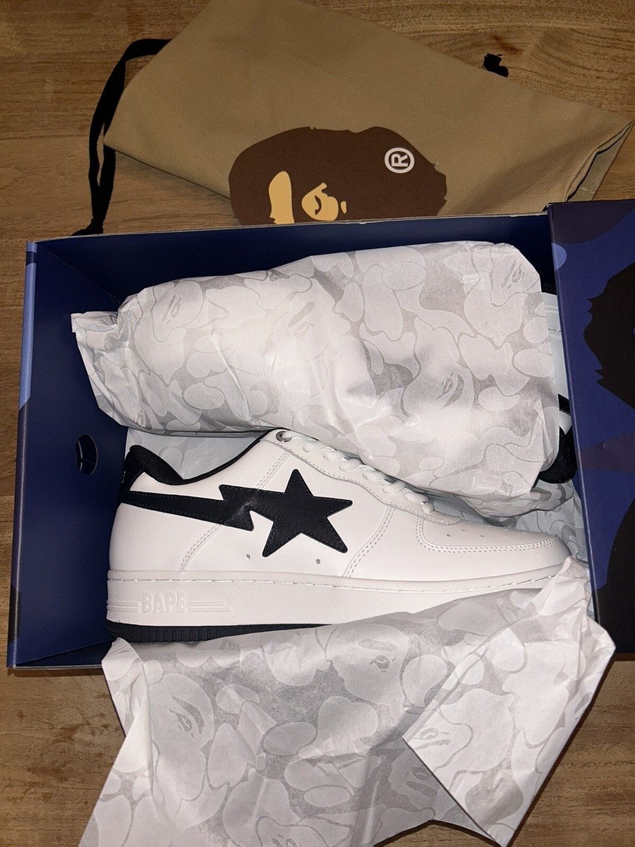 BAPE x JJJJOUND Bape sta White & Dark Navy Size UK 8 (US 9 BAPE x JJJJOUND Bape sta White & Dark Navy Size UK 8 (US 9