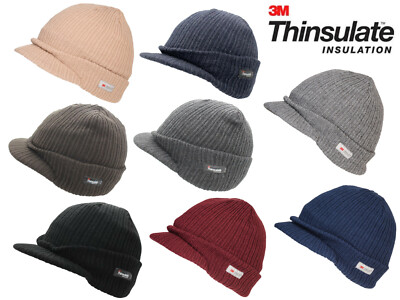 Thinsulate Peaked Knitted Beanie Hat 