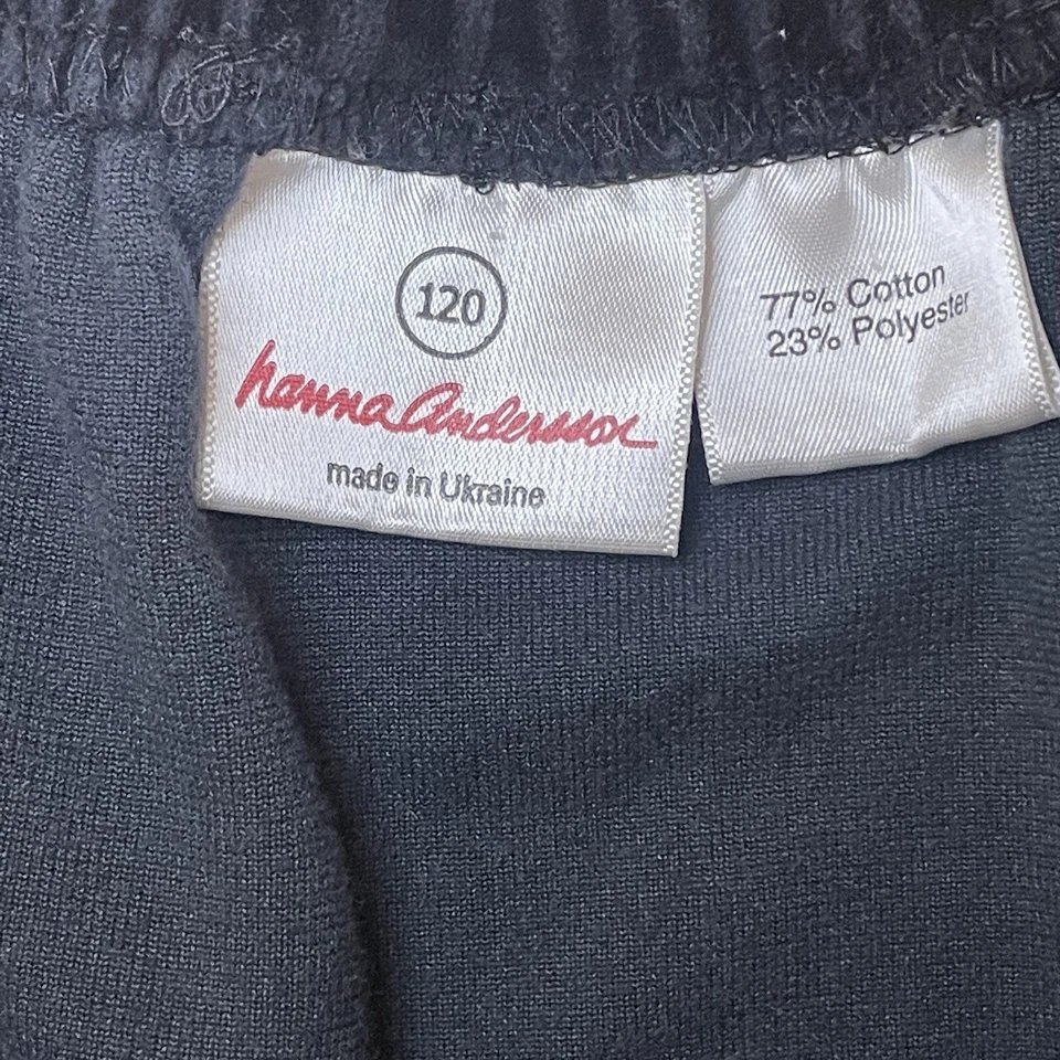 Falda Hanna Andersson Niñas Volantes en Niveles Terciopelo Negra Talla 6-7 120 cm Foto 3 de 4