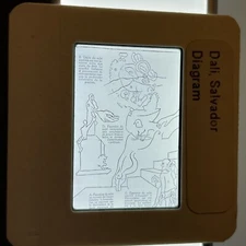 Salvador Dali “Diagram” Surrealist 35mm Art Slide