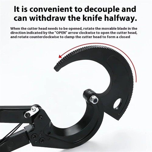 Ratchet Cable Shear Ratchet Cable Cutter Single-core copper CC-500 - Picture 3 of 11