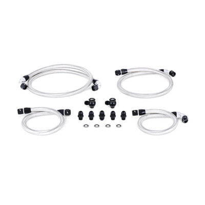 Mishimoto MMSBH-RX8-04K Oil Line Kit Fits Mazda RX-8 2004-2008 Silver