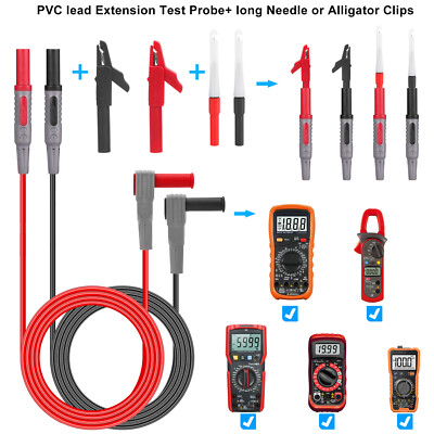 Kit 92 Pezzi Cavi Test Con Clip Alligatore Per Multimetro E Circuiti Elettrici Automotive