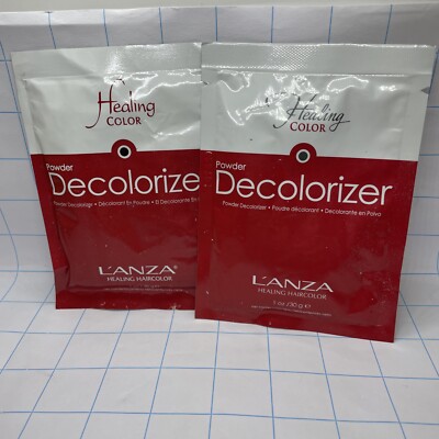 2 - 1oz/30g Lanza Healing Color Powder Decolorizer Individual Packettes