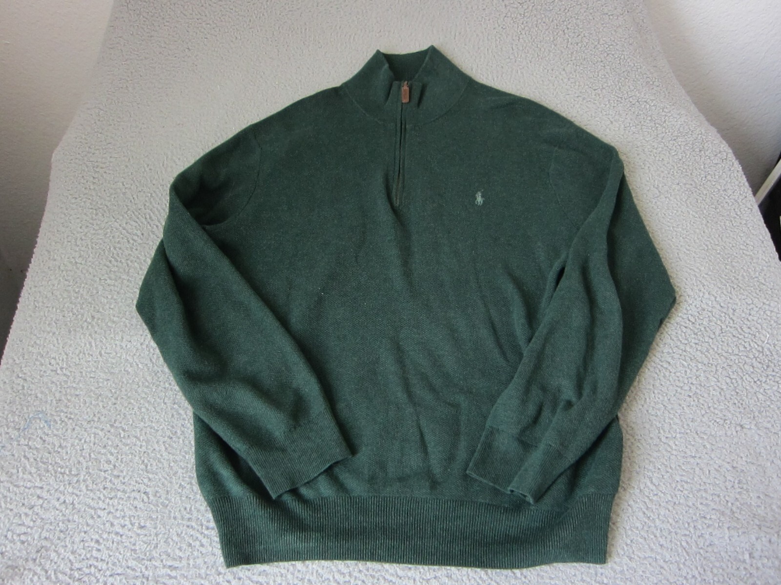Felpa Ralph Lauren Adulto Extra Large XL Verde Pony Maglia Morbida Uomo